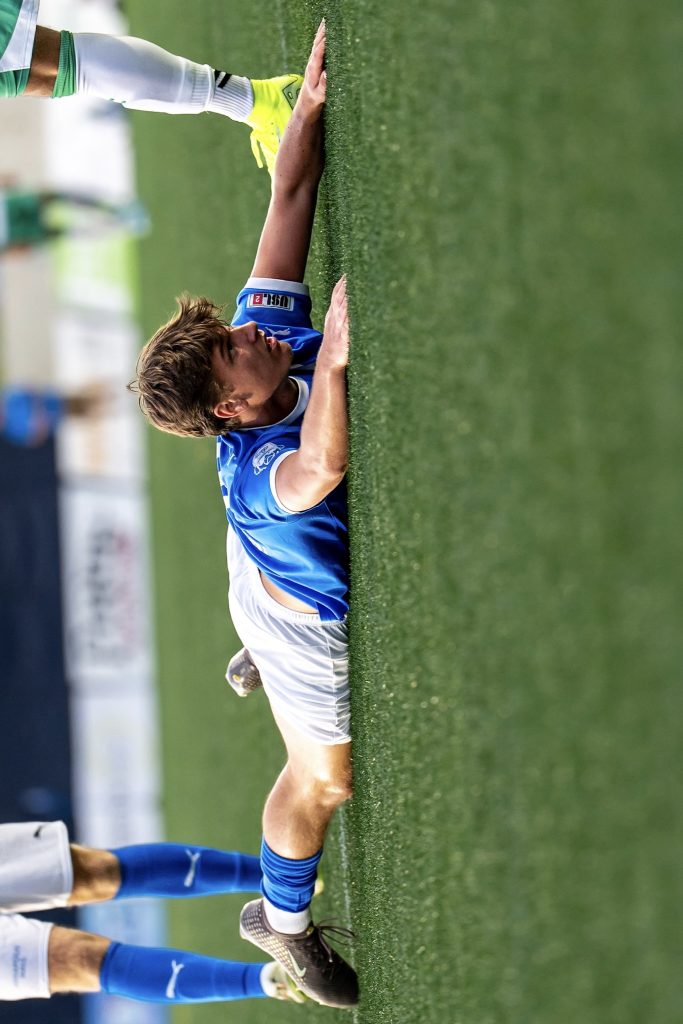Annapolis player takes his time getting up after being fouled