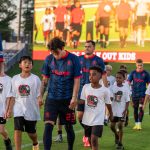 Richmond Kickers team opening ceremony against Sarasota Paradise at City Stadium.
