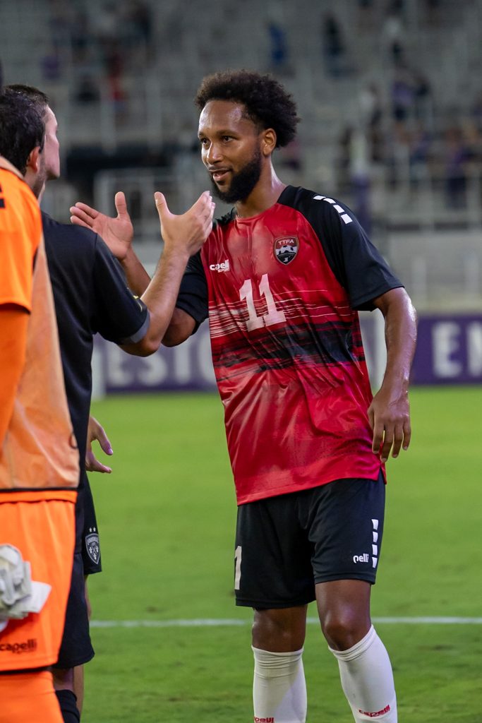 Players showing gratitude for the opportunity to have faced each other in this rare opportunity