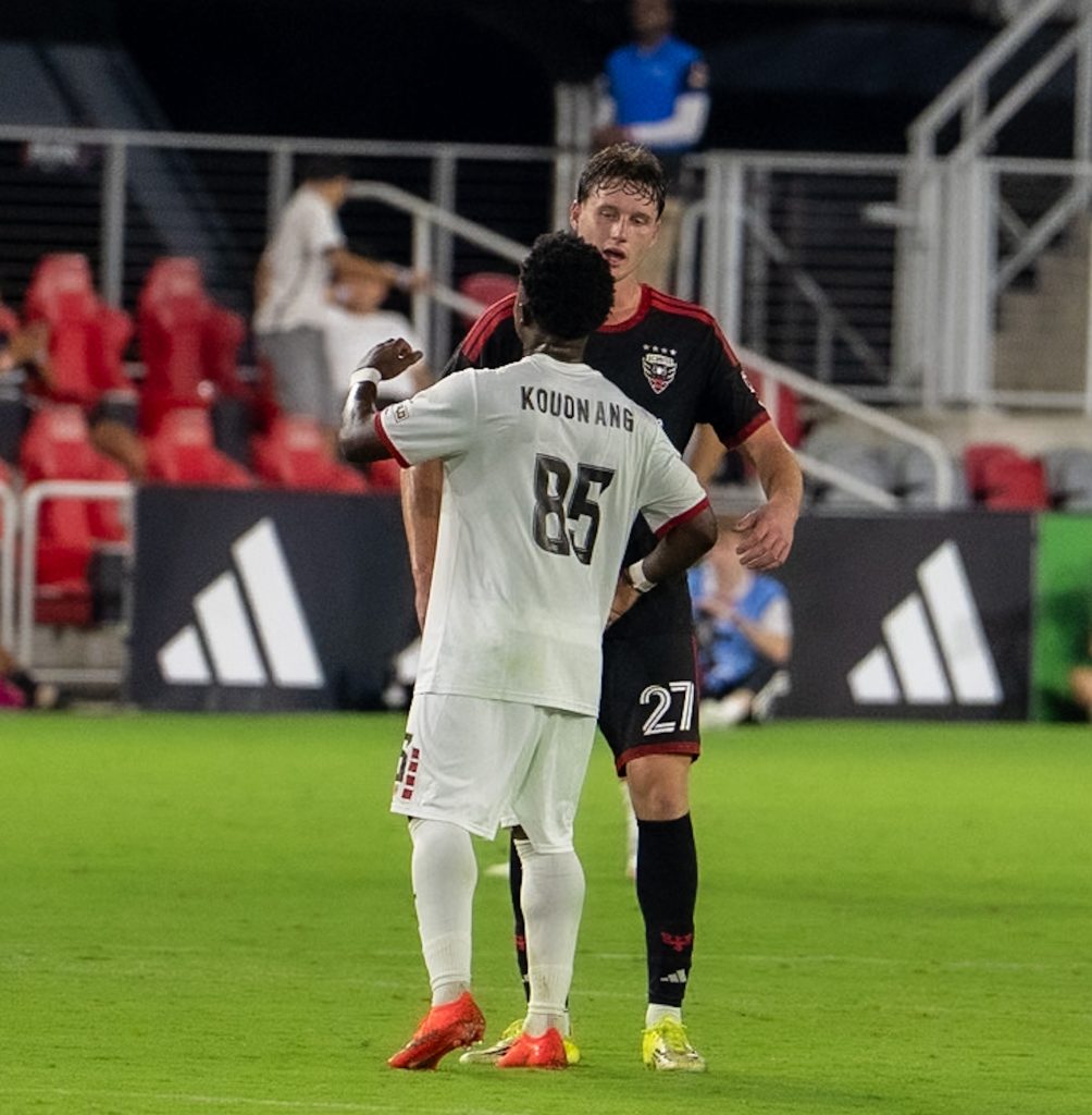 Players show their appreciation for each other