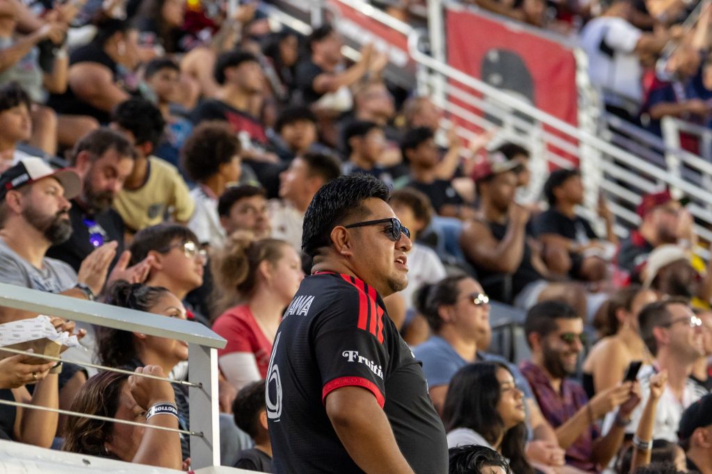 DC United fan cheer on their team