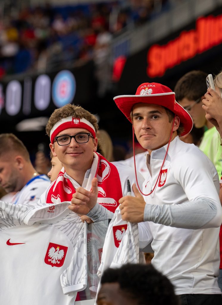 Young fans showing support for their favorite player Lewandowski